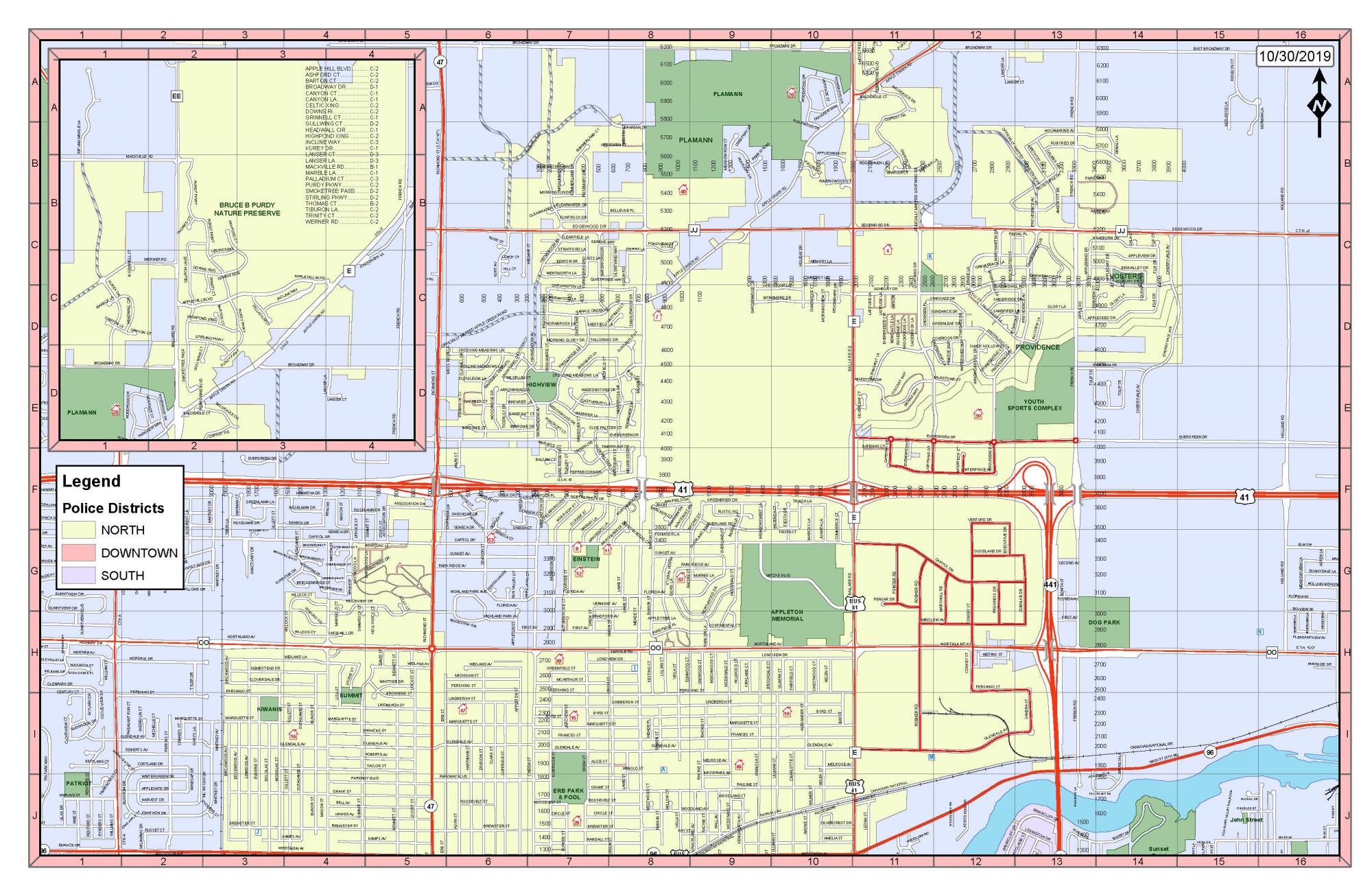 District map - North